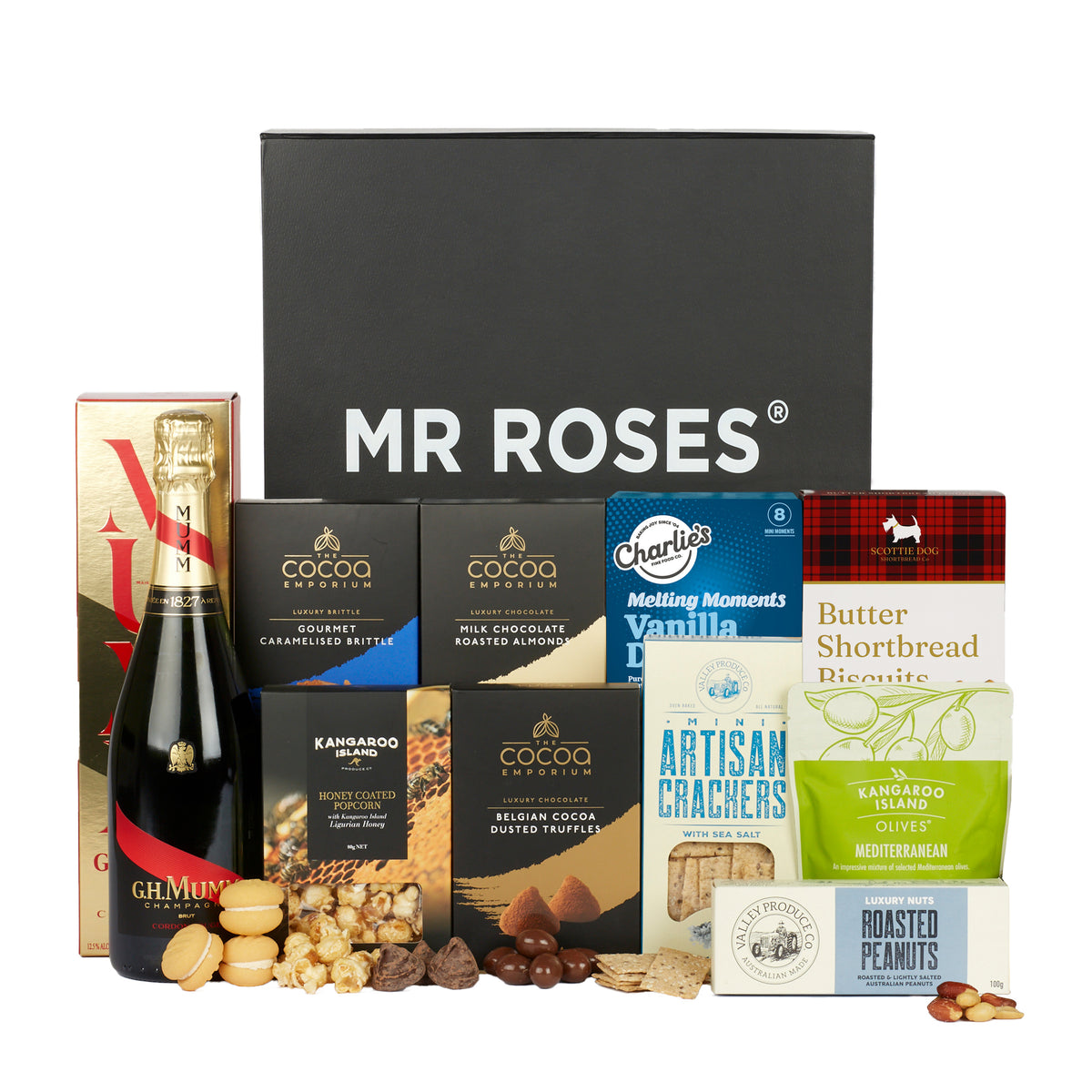 Mr Roses Finest Fare with G.H.Mumm Champagne Hamper