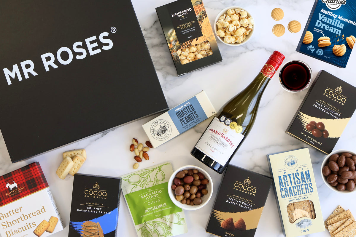 Mr Roses Finest Fare & White Wine Hamper